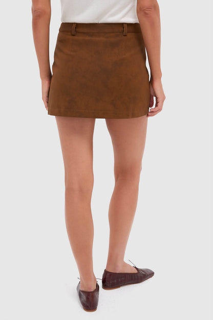 Brown Eloise Mini Skirt