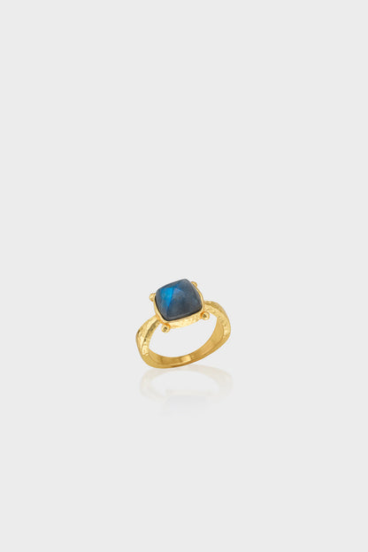 Blue Labradorite Mystic Eye Gem Ring