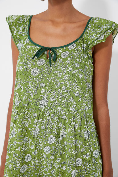 Sea Moss and Dandelion Sayulita Tier Caftan