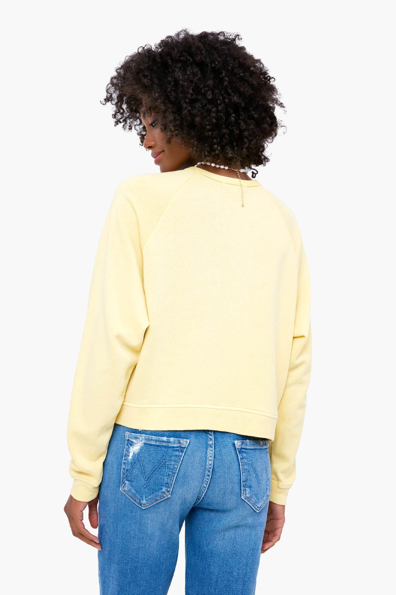 Yellow Oversized Vintage Terry Sweatshirt