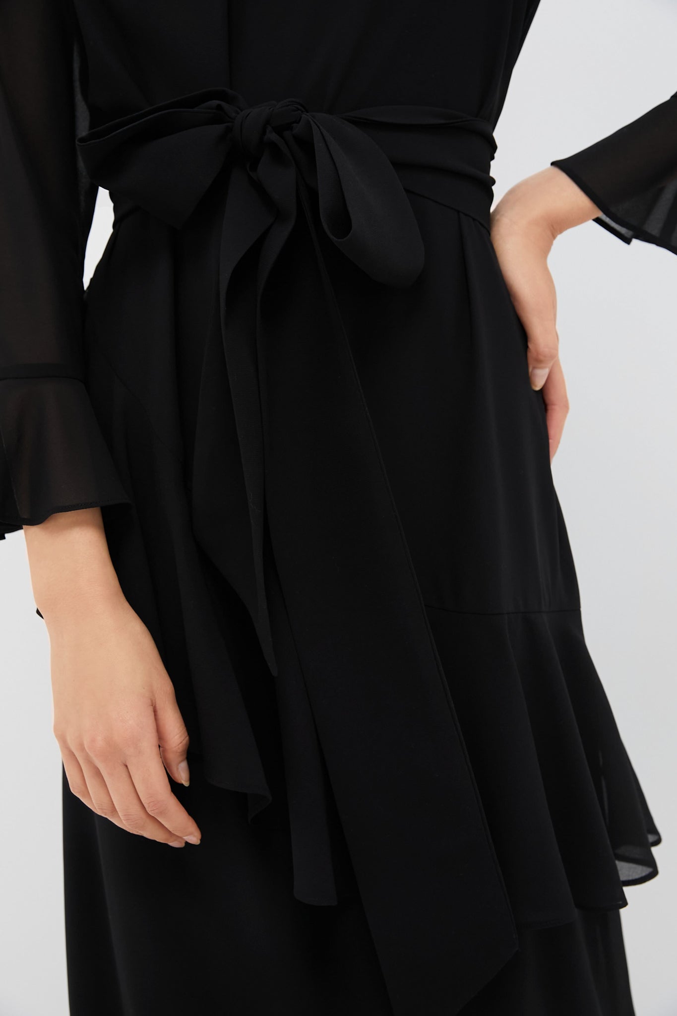 Black Chiffon Sasha Dress