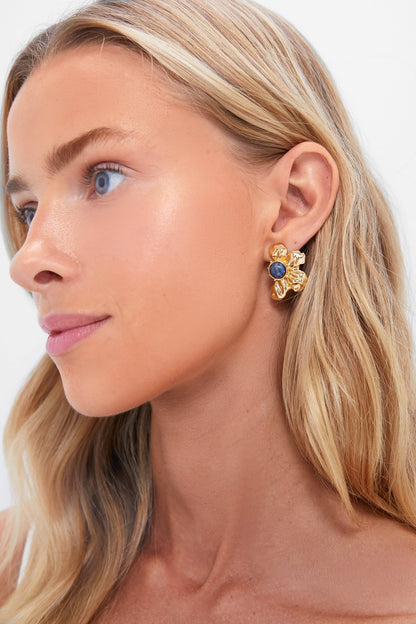 Gold Multi Lelani Stud Earrings