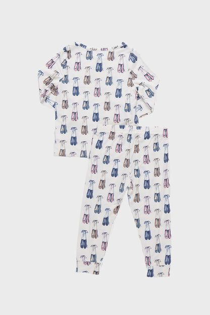 Ballet Slippers Kids Bamboo Pj Set