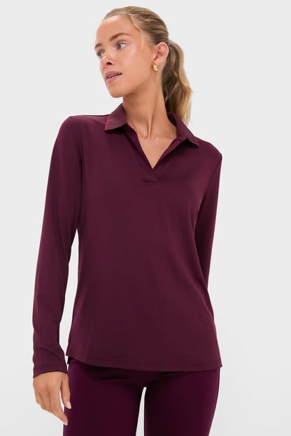 Winetasting Long Sleeve Performance Jersey Caroline Polo