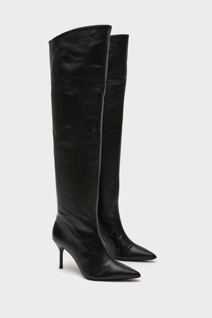 Black Sebastian Over The Knee Boot