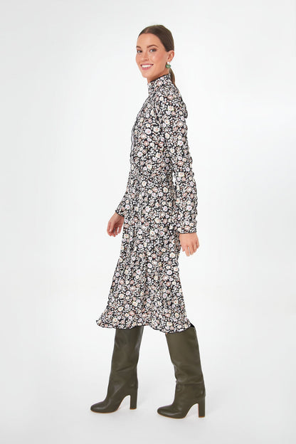 Multi Carson Floral Long Sleeve Dress