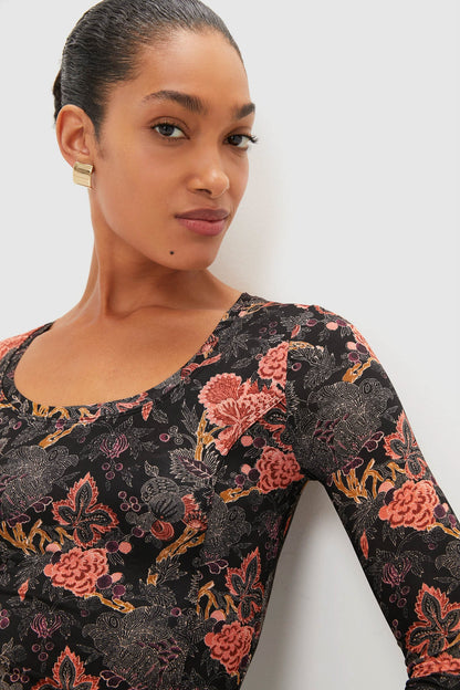 Night Lily Amal Jersey U-Neck Dress