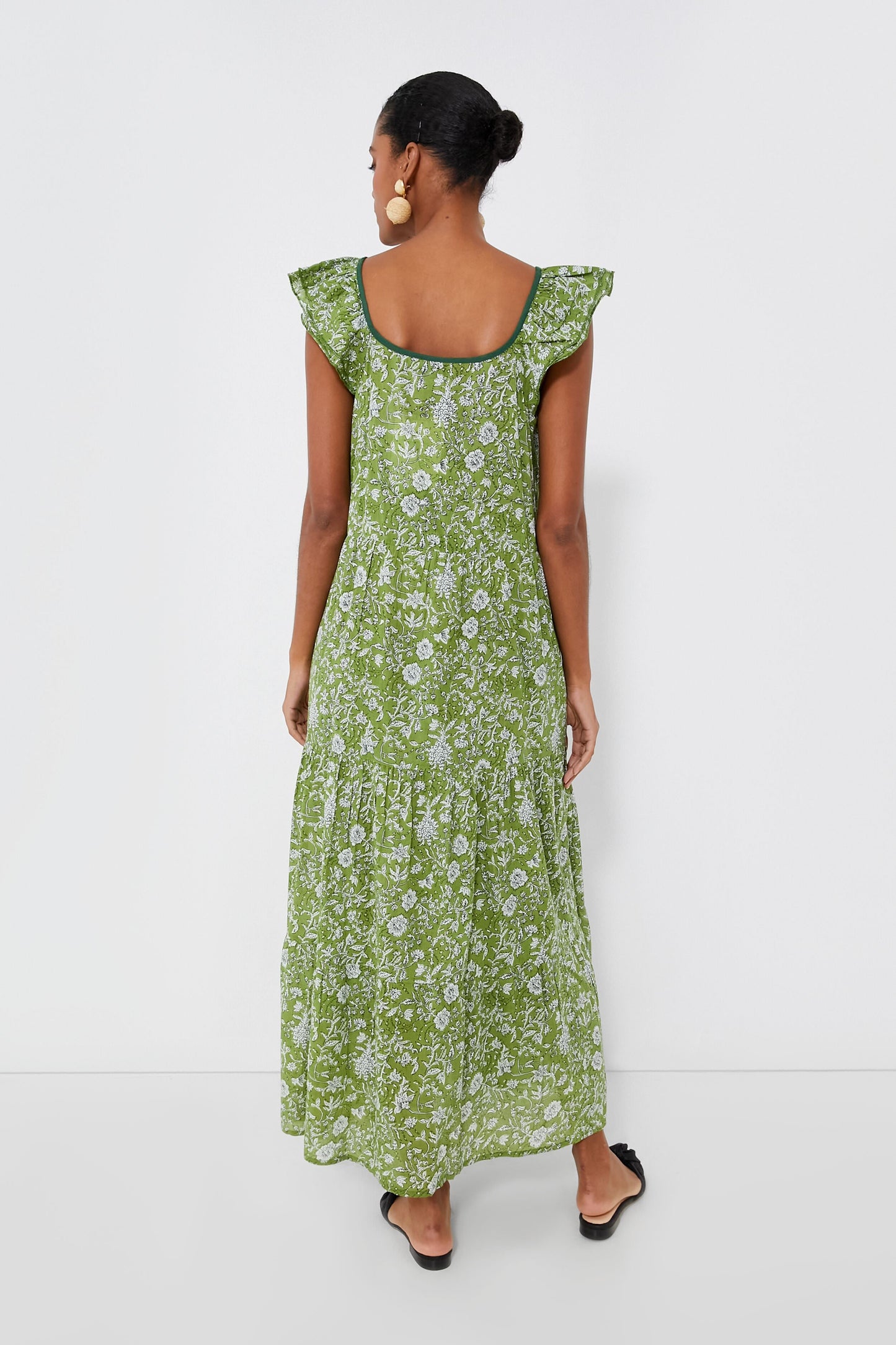 Sea Moss and Dandelion Sayulita Tier Caftan