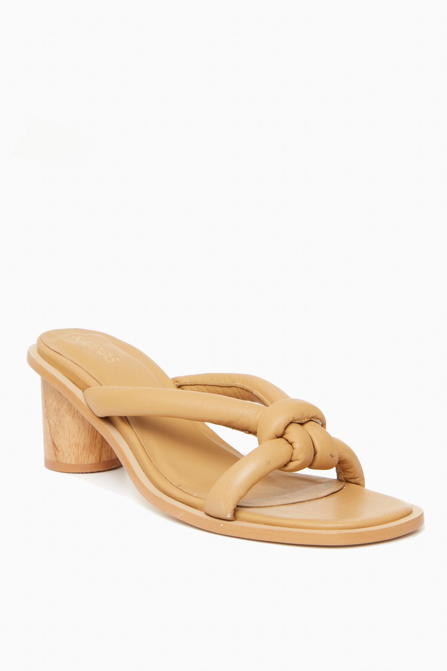 Natural Arauca Chunky Knot Wood Heel