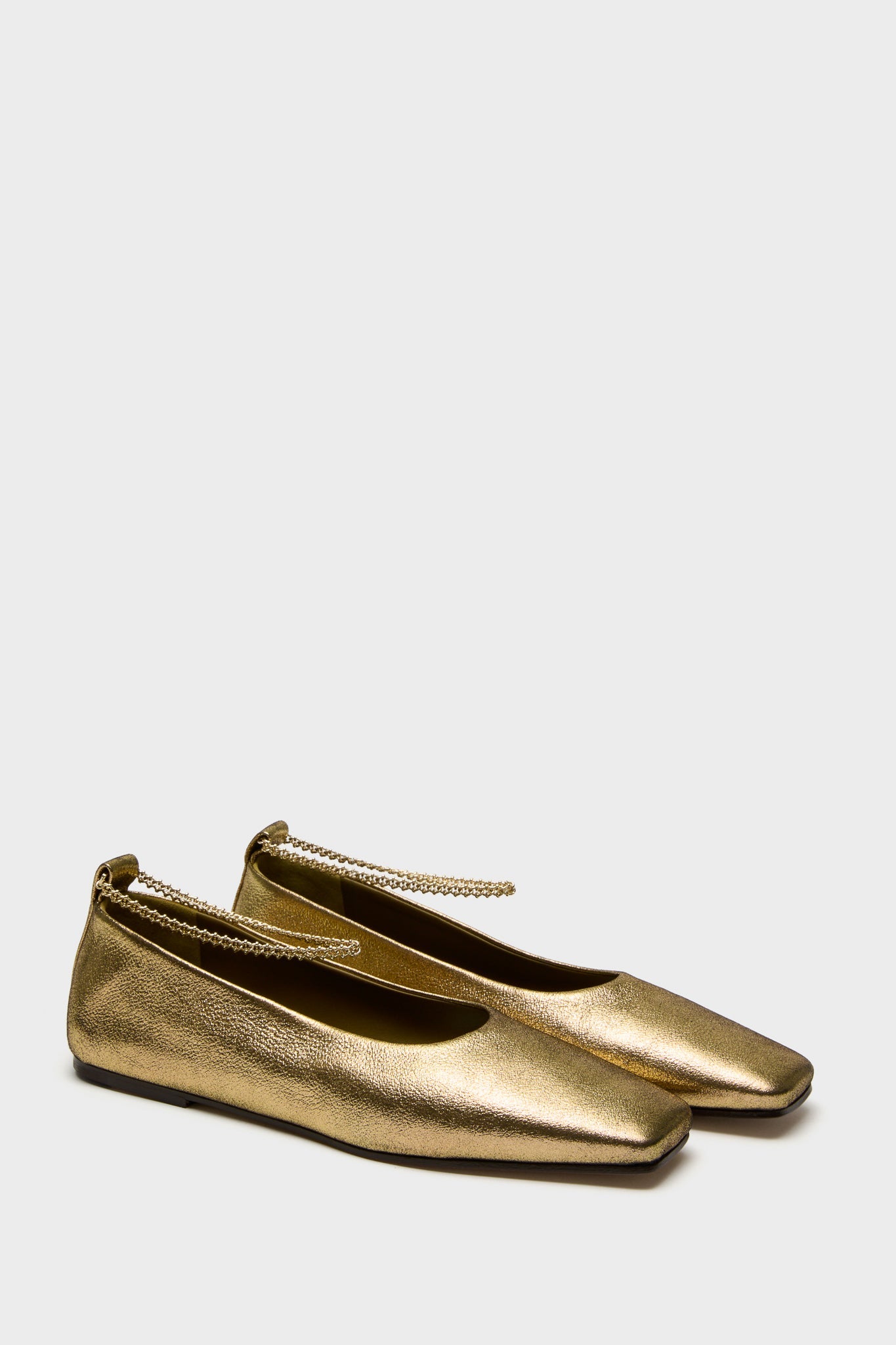 Gold Augusta Ballet Flats