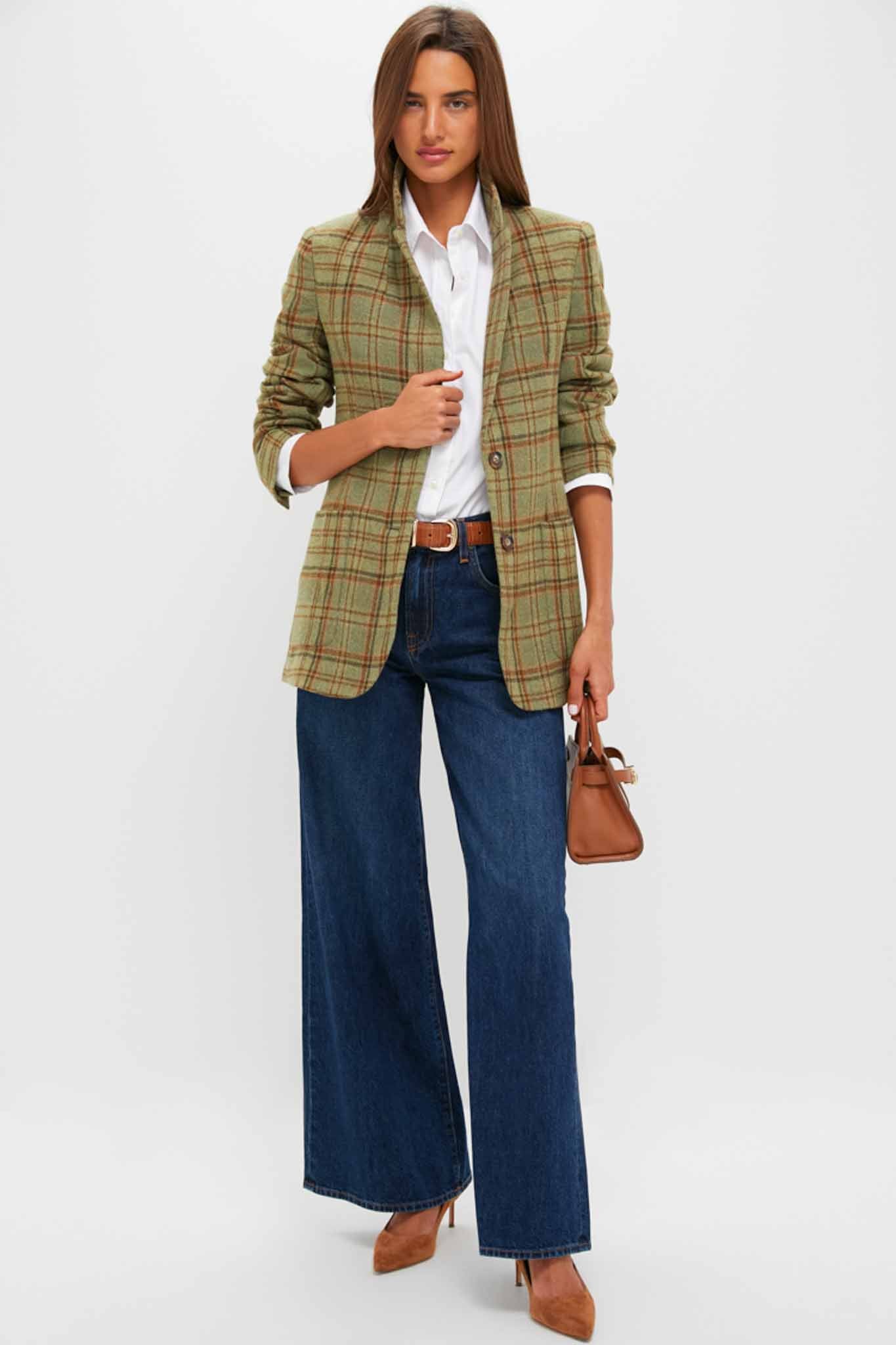 Sherwood Plaid Wool Herron Blazer