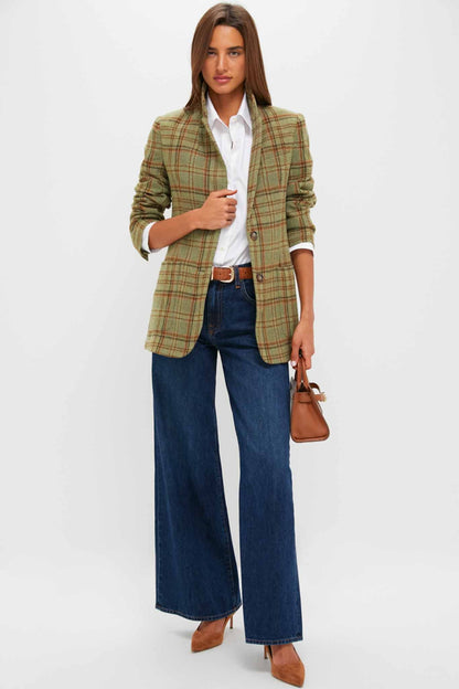Sherwood Plaid Wool Herron Blazer