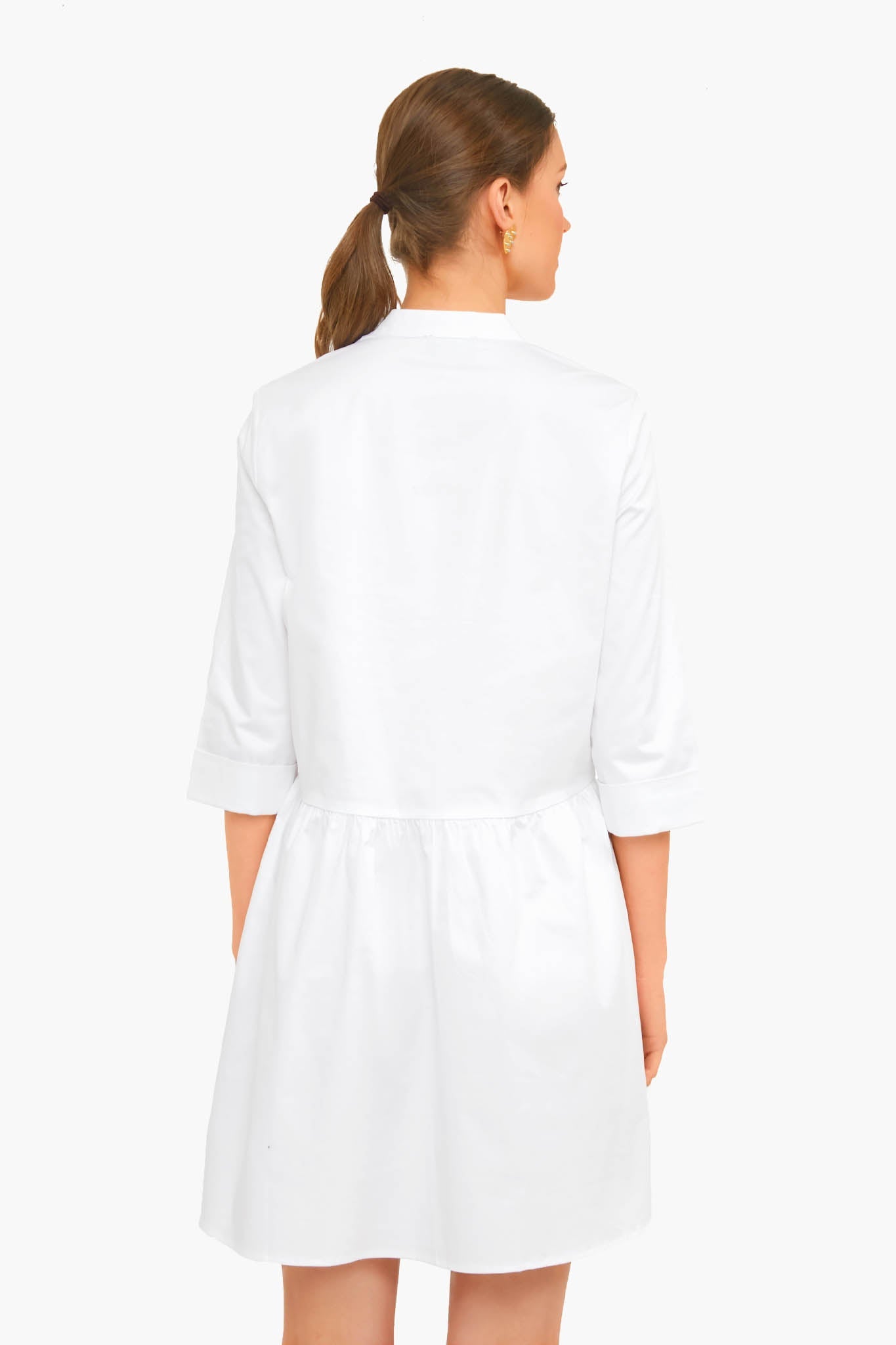 White Royal Shirt Dress