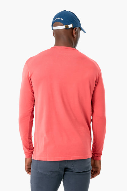 Cape Red Lava Wash Jersey Long-Sleeve Crew