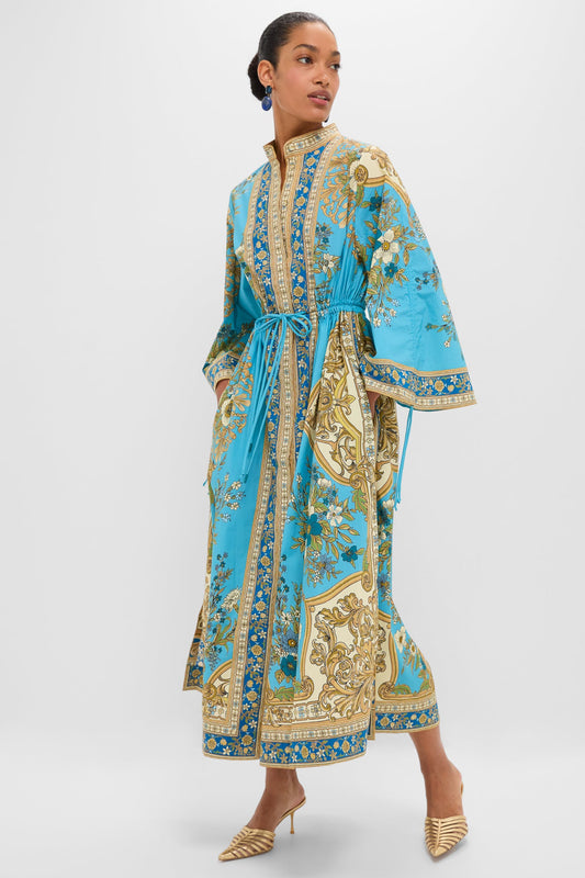 Blue Cassie Pool Midi Dress