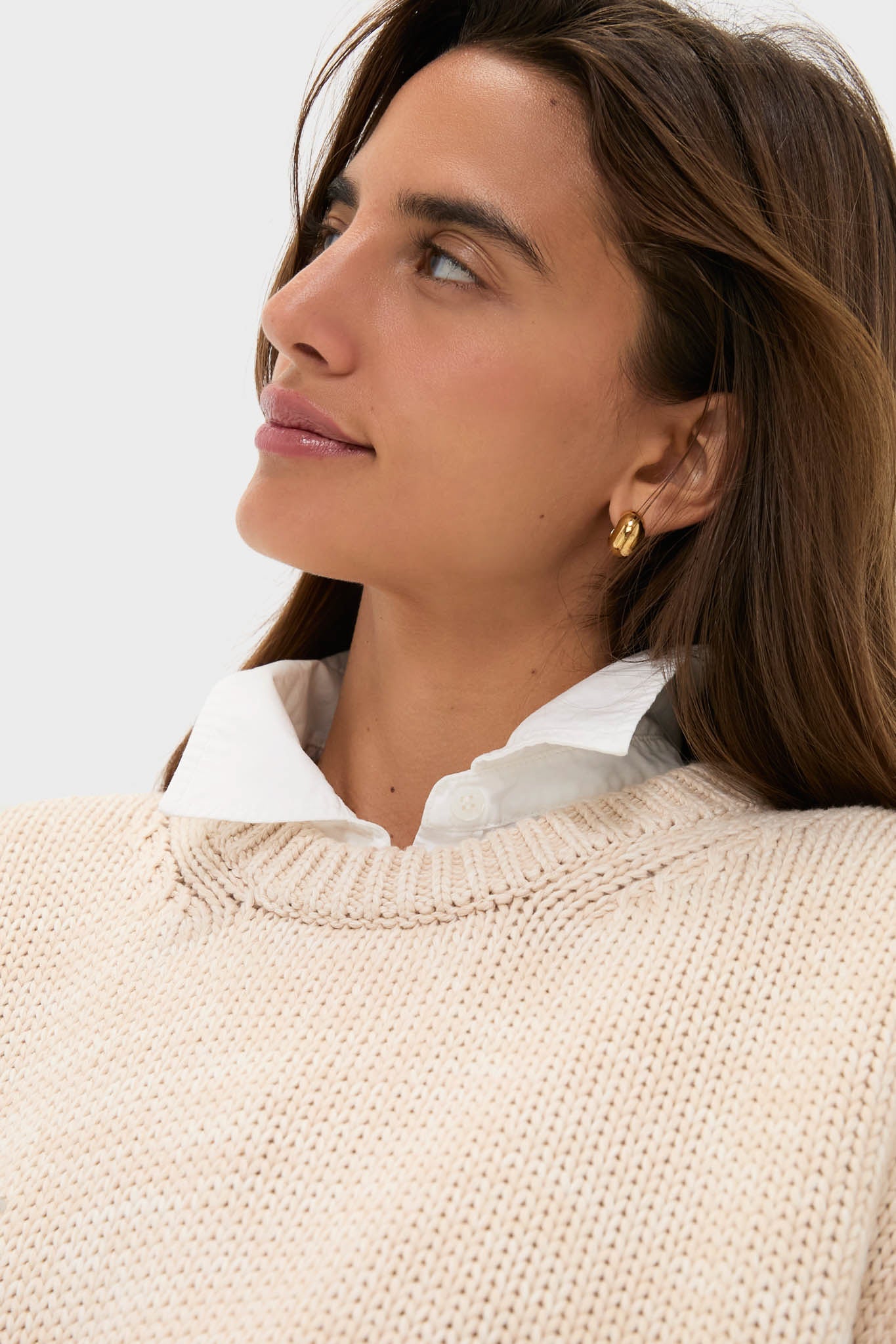 Sandstone Cotton Cliff Crewneck Sweater