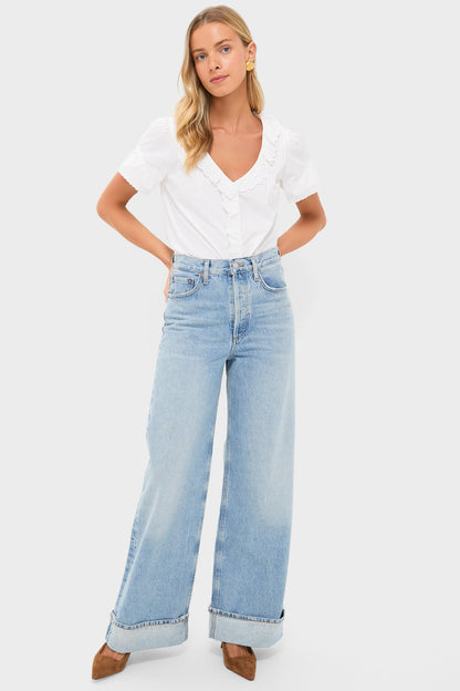 Vintage White Ezra Blouse