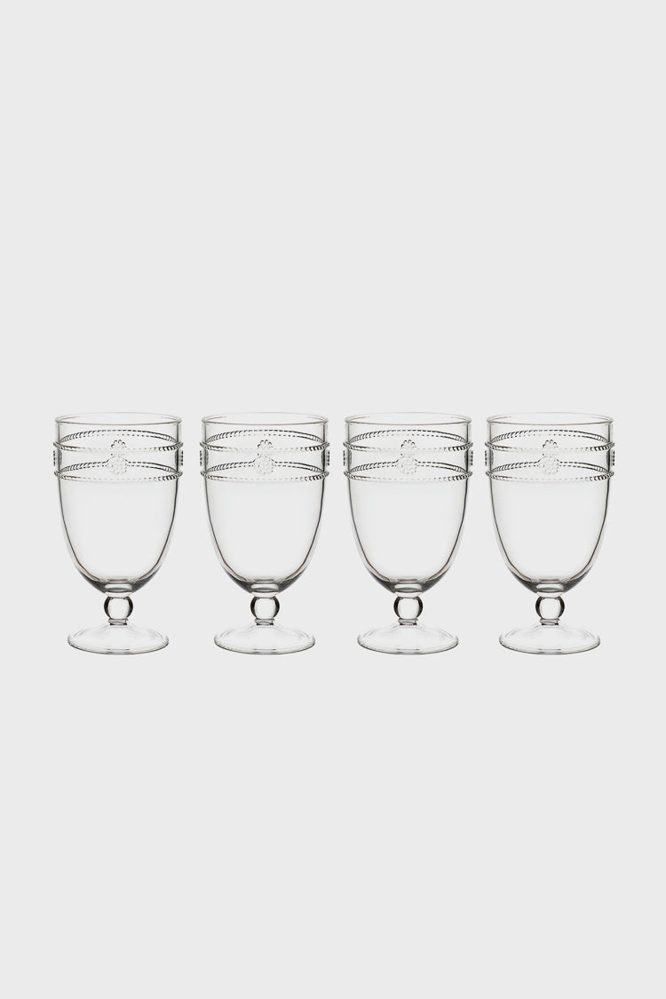 Isabella Acrylic Goblet Set of 4