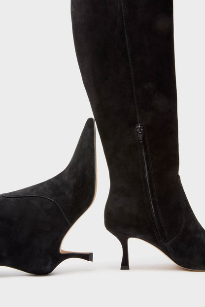 Black Suede Mira Boots