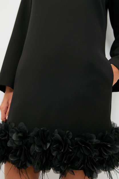 Organza and Feather Trim Dalia Dress