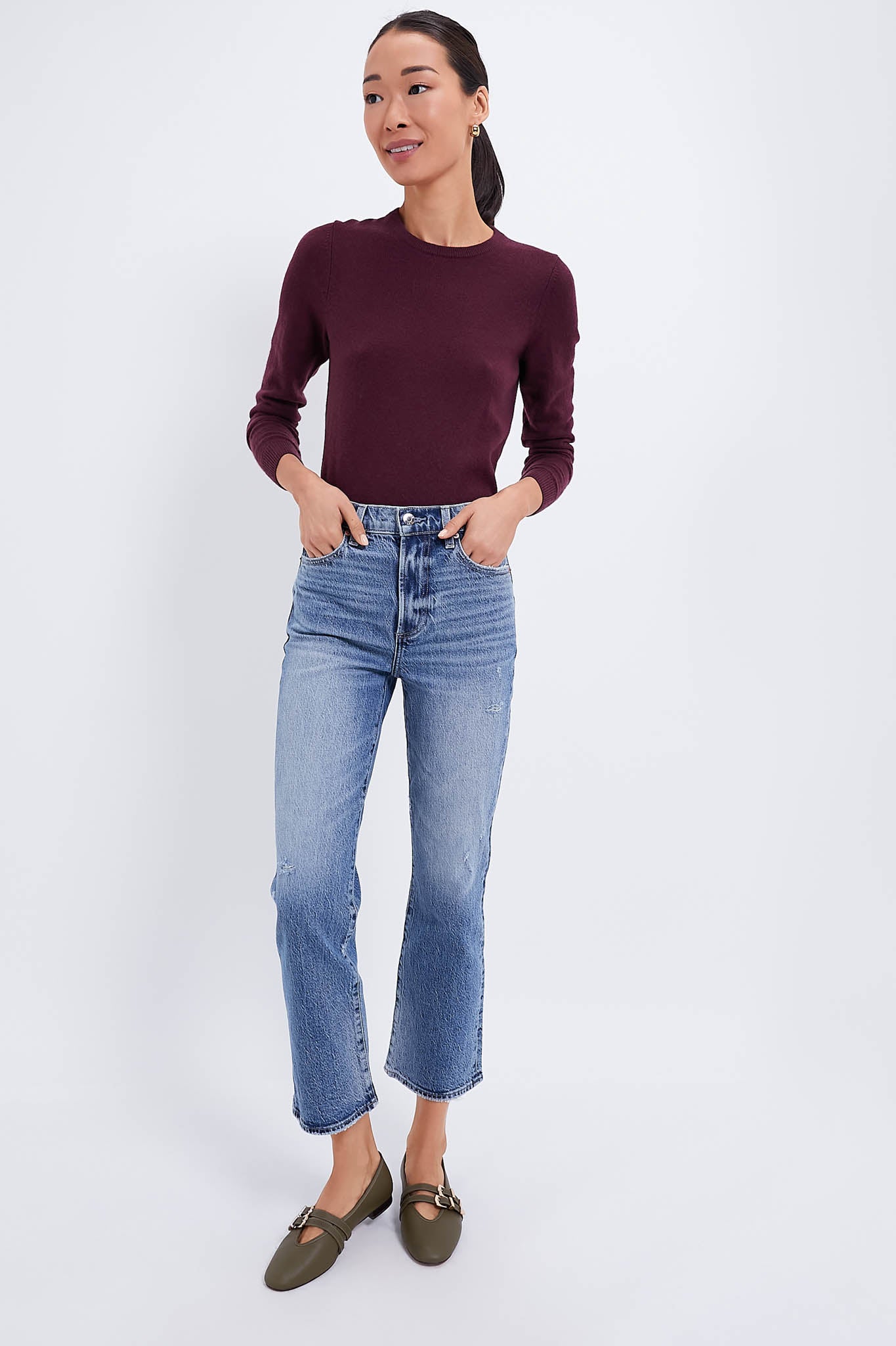 Winetasting Cashmere Crewneck Sweater