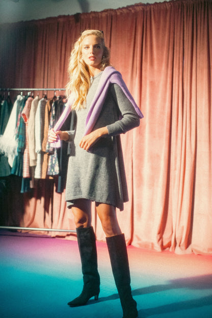 Gray Maia Knit Dress