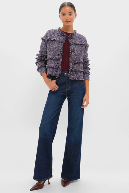 Dewberry Gita Knit Tweed Jacket