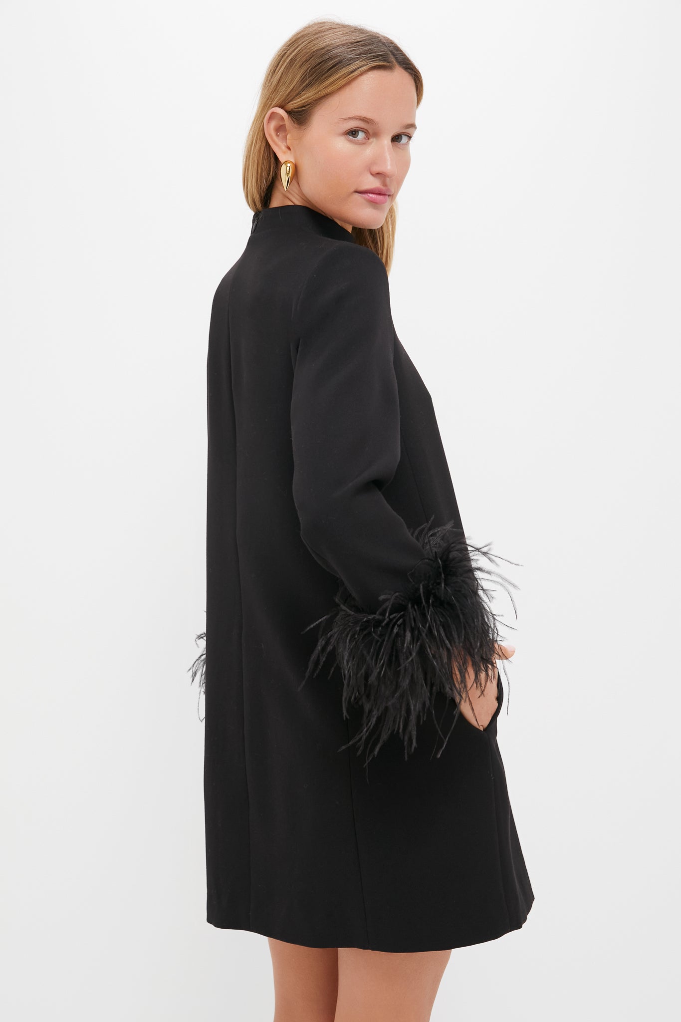 Black Feather Mod Ellie Dress