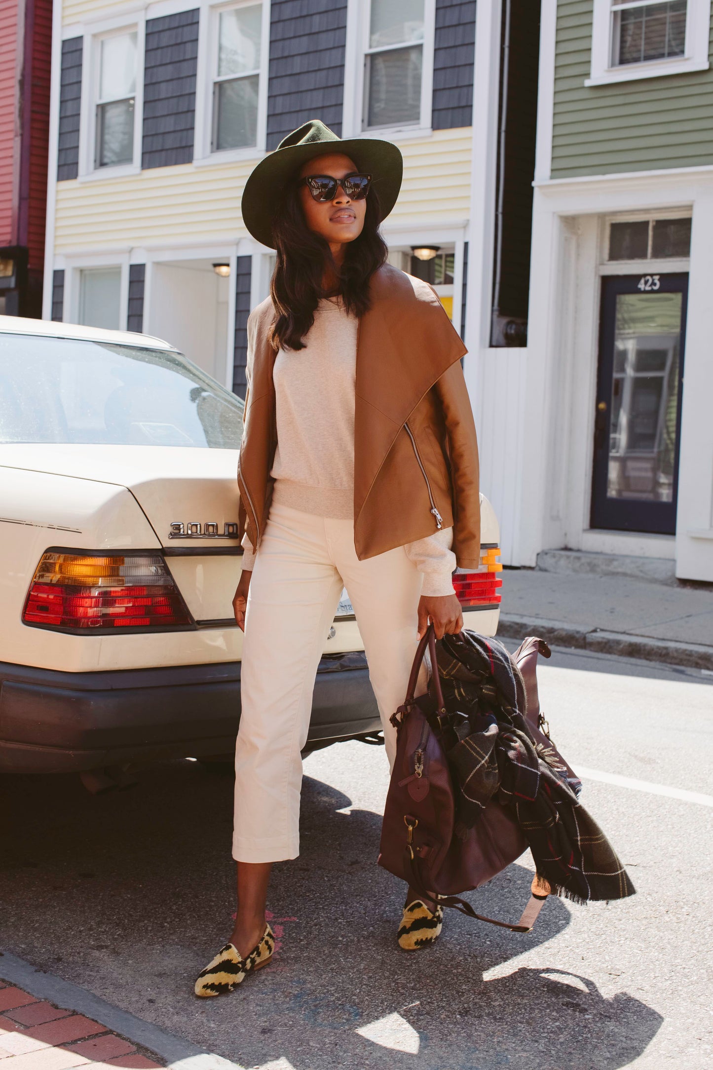 Heather Latte Classic Crew Sweatshirt