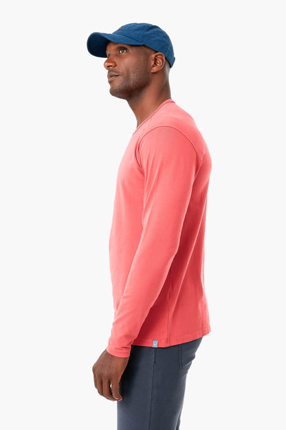 Cape Red Lava Wash Jersey Long-Sleeve Crew