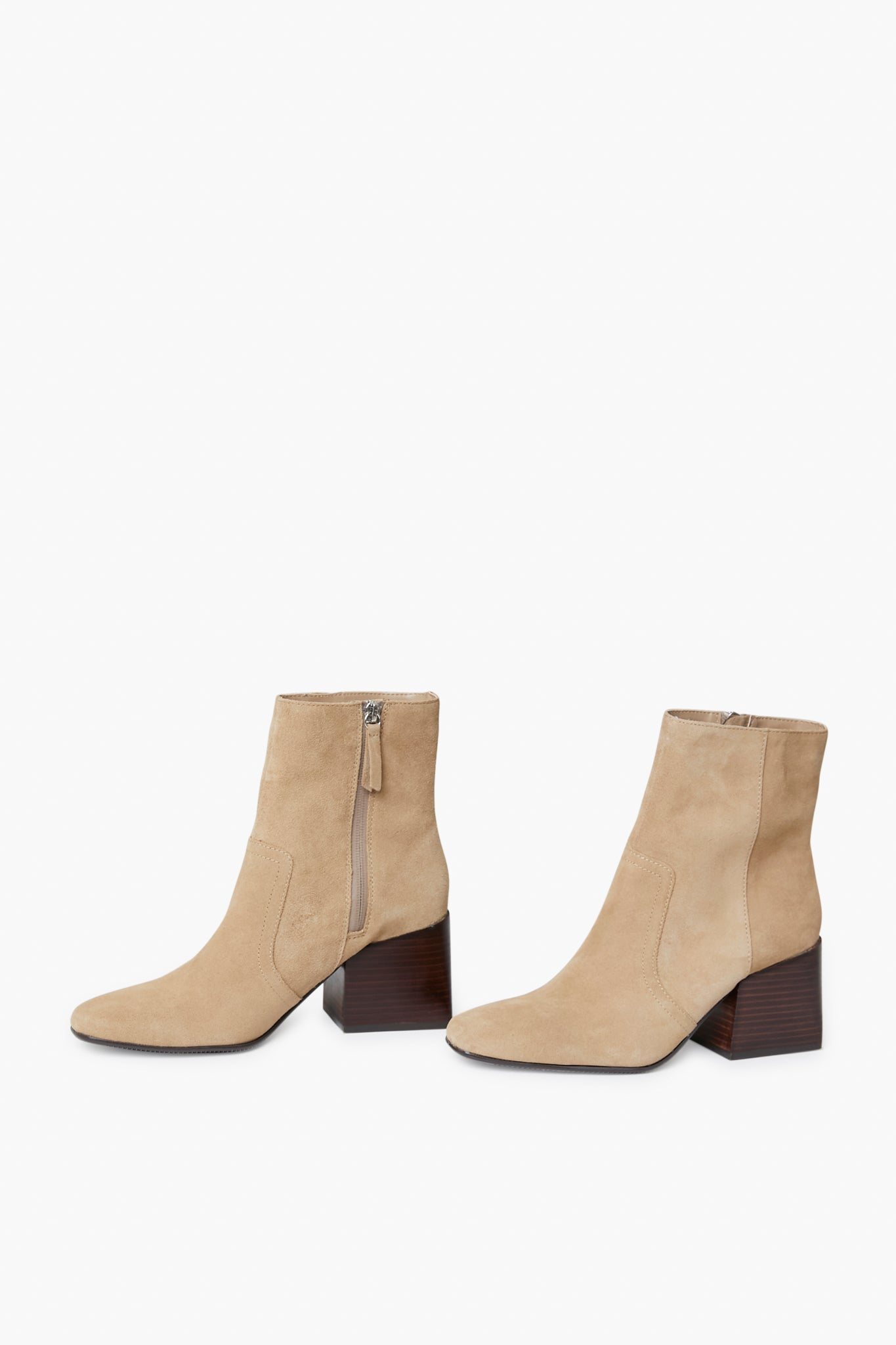 Taupe Suede Salome Booties
