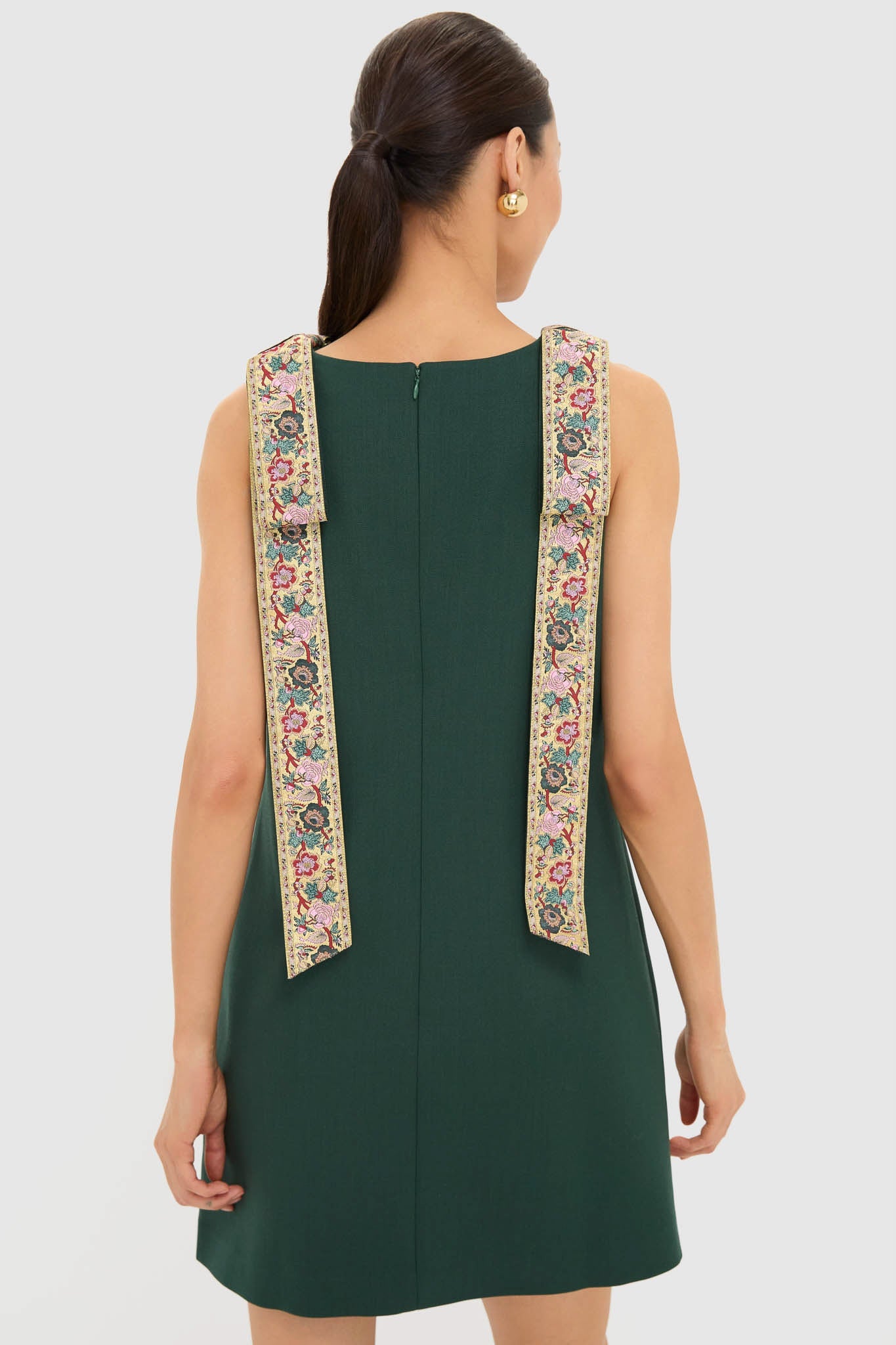Garden Scrollwork Jacquard Bow Rosie Dress