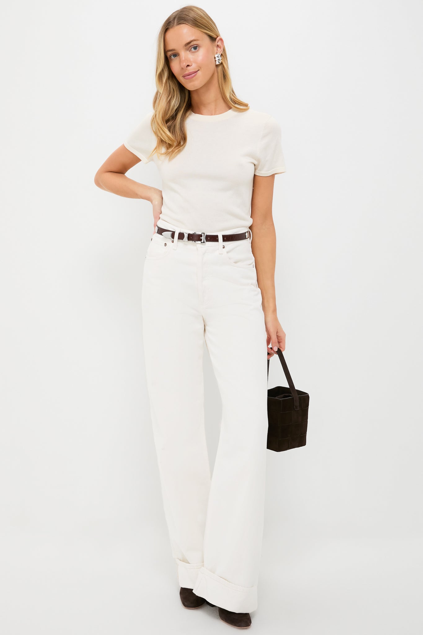 Sepia Aiden Studded Rugous Belt