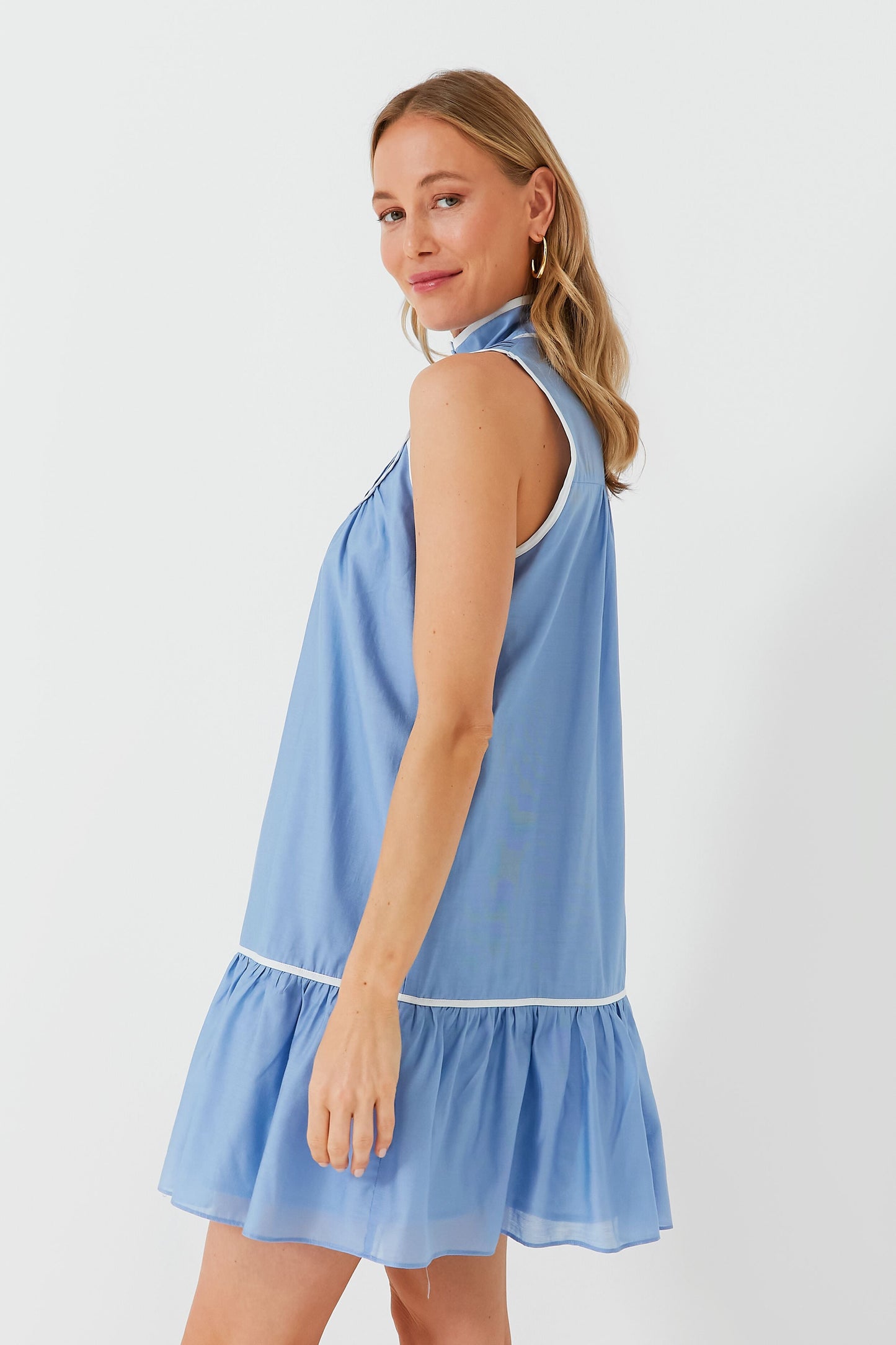 Blue Sleeveless Beatrix Dress
