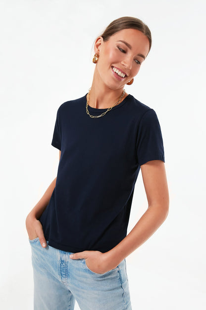 Dark Navy Frank Slim Tee