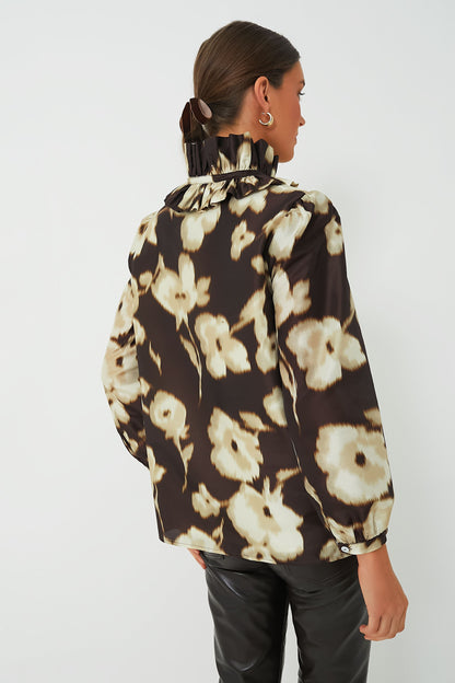 Dappled Hollyhock Bouvier Blouse