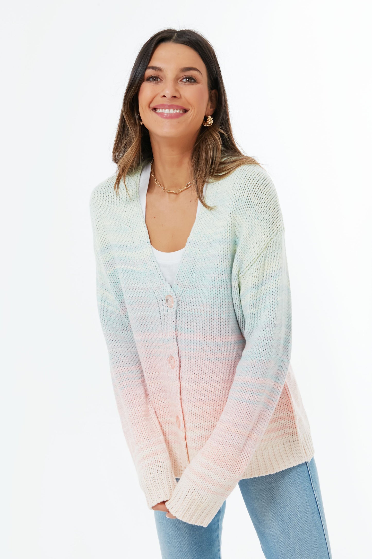 Taffy Multi Ombre Cardigan