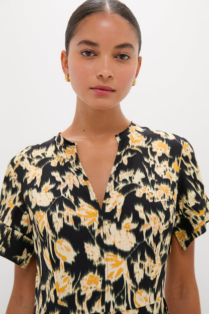 Tourmaline Nadya Short Sleeve Midi Dress