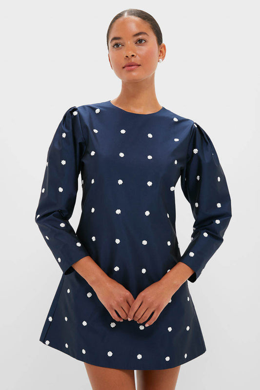 Midnight Blue Classic Rockford Mini Dress