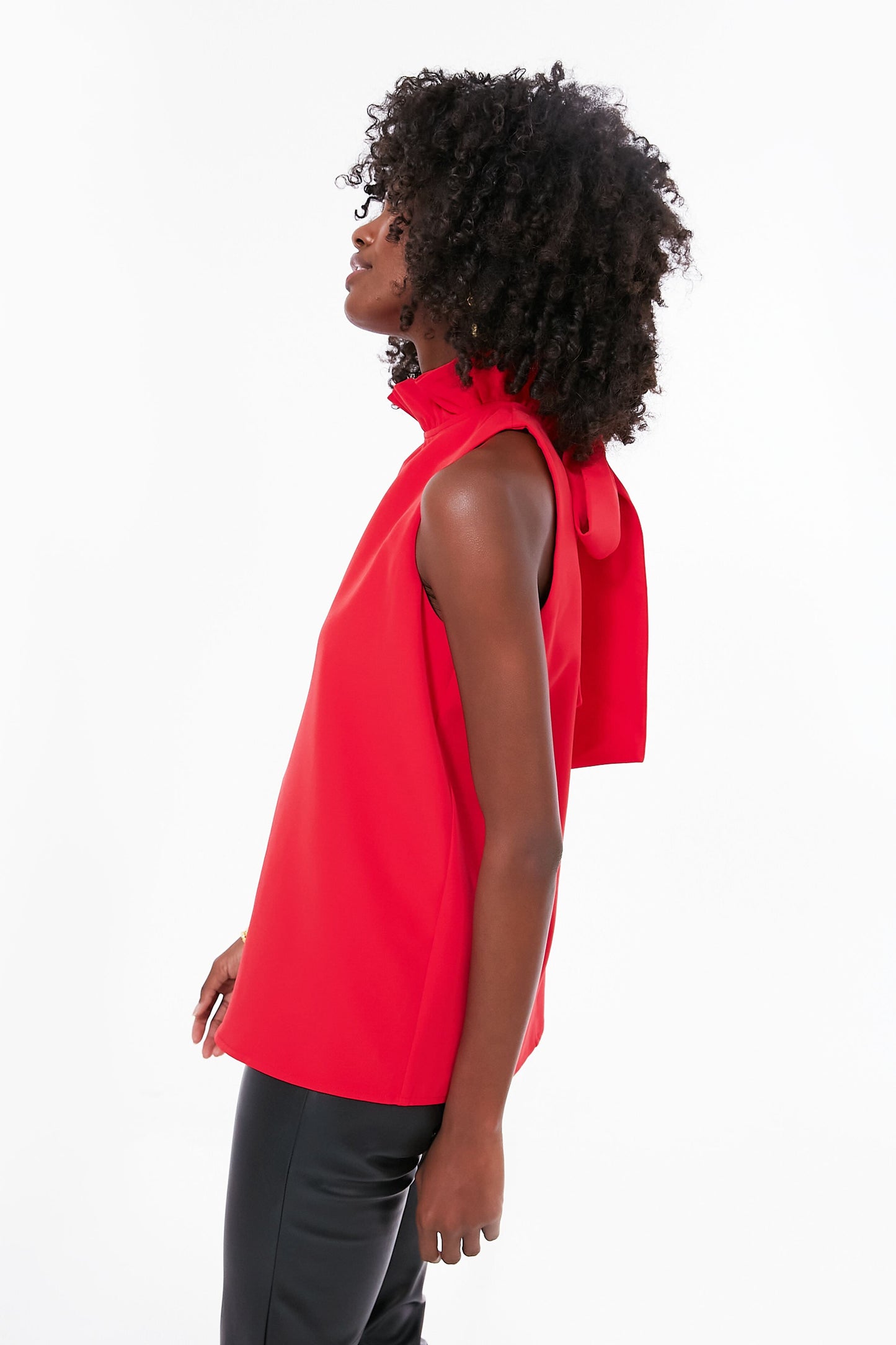 Poppy Red Mason Top