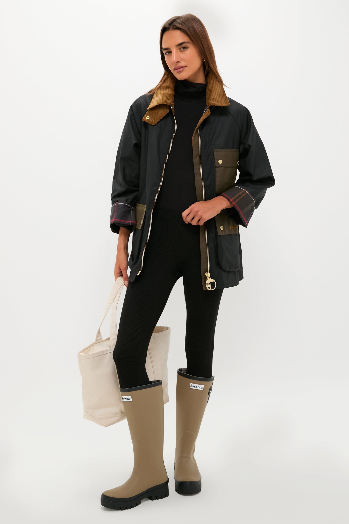 Black Luella Wax Jacket