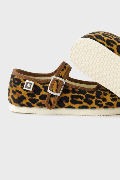 Leopard Mary Jane Flats