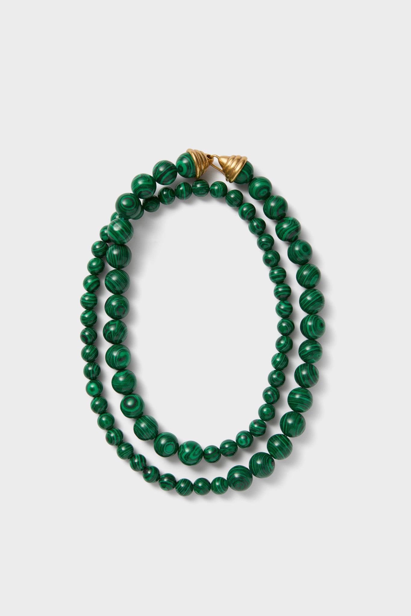 Malachite Double Strand Celine Necklace