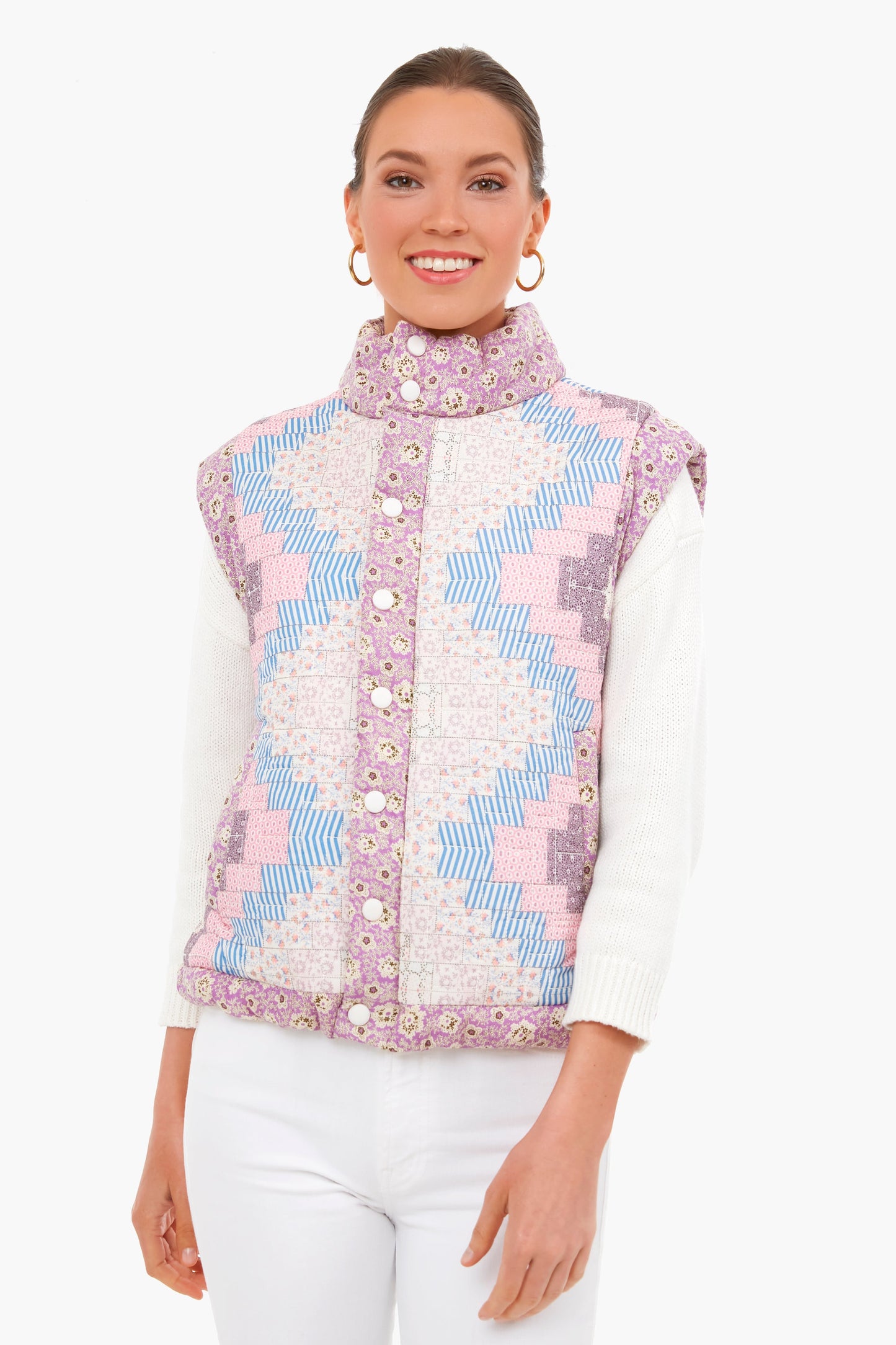 Multi Ida Print Puffer Vest