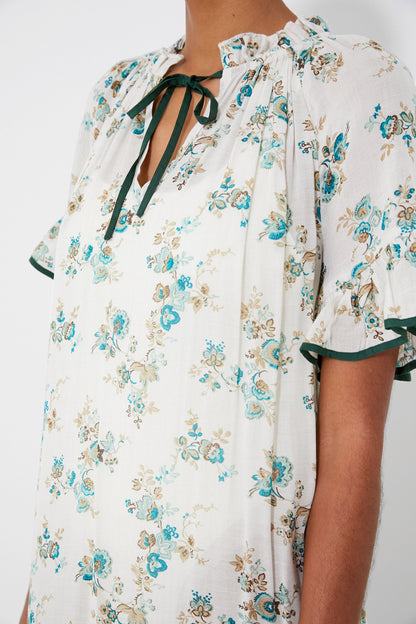 Delphinium Bloom Maxi Cassis Caftan