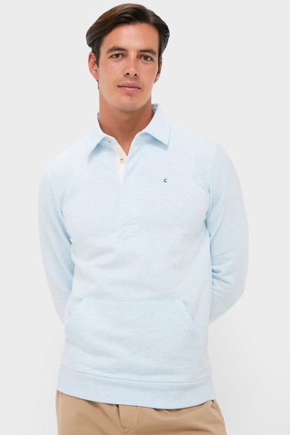 Heathered Ice Collared Sweatshirt