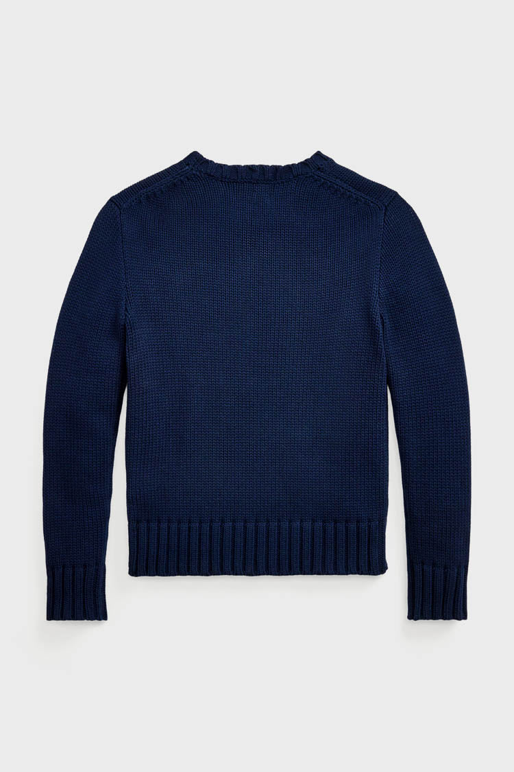 Flag Cotton Crewneck Sweater