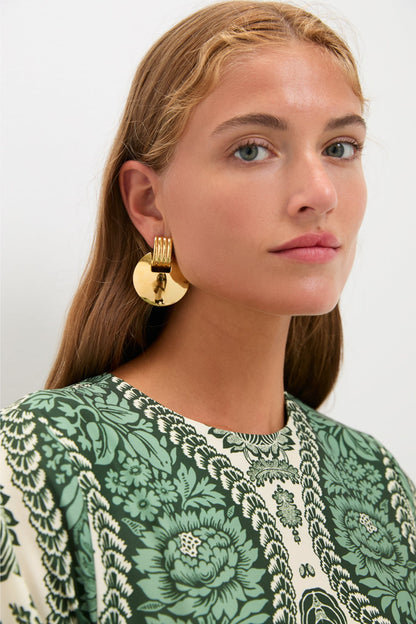 Gold Moss Earrings