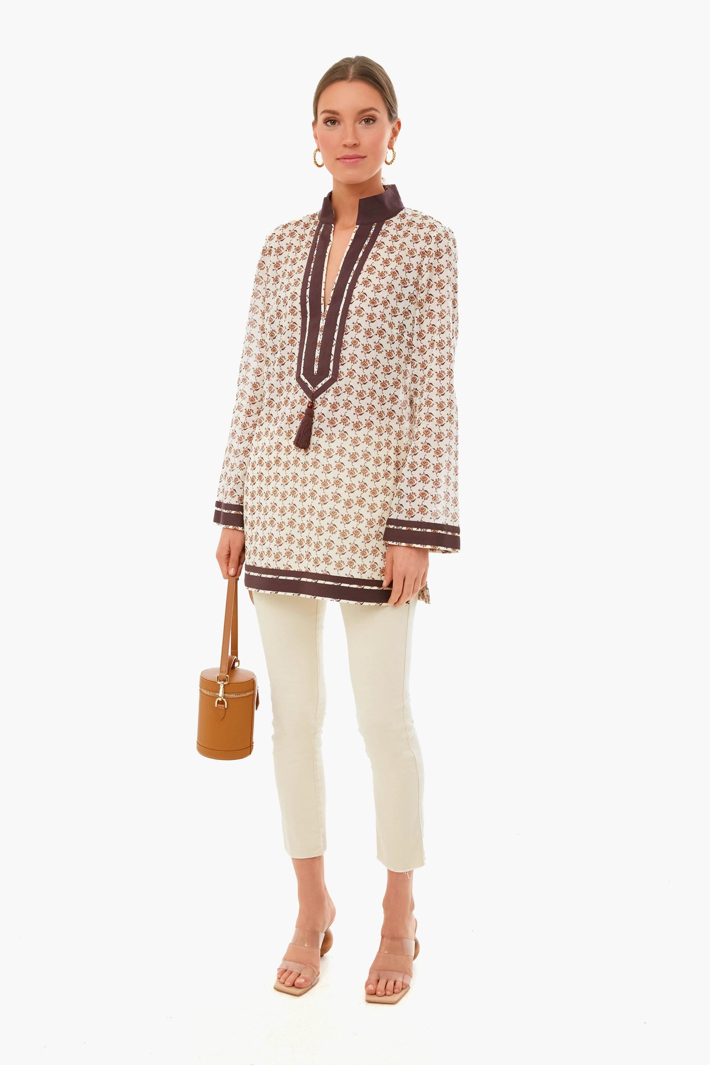 Dandelion Block Print Tory Tunic