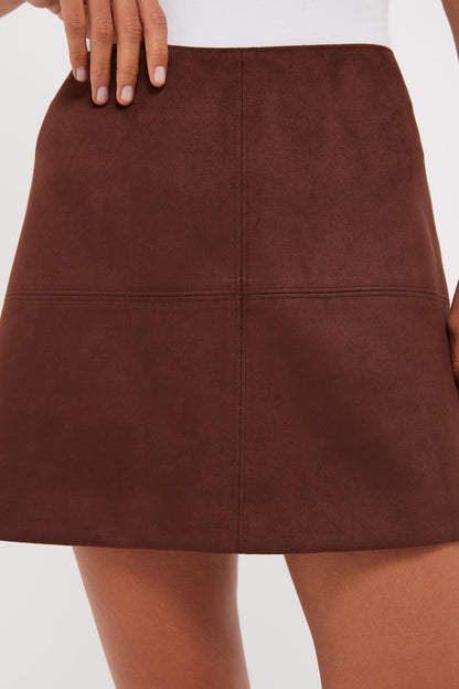 Ganache Vegan Suede Meg Mini Skirt